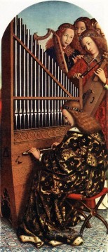  Musique Tableaux - Le retable de Gand Anges jouant de la musique Renaissance Jan van Eyck